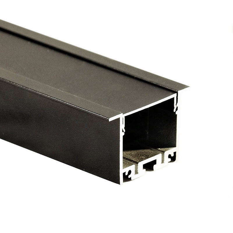 LUMO profile for LED system recessed (built-in) black 2500mm