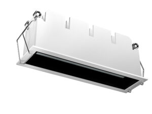 Врізний точковий світильник заливного типу flood light 4000К 15Вт 40°,150*44*57.5mm (142*36mm) 5 flood light, 220V білий/чорний
