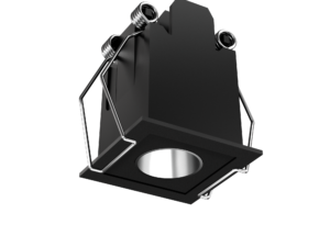 Врізний точковий світильник 3000К 3Вт 40°, 45*45*57.5mm (38*38mm) 1 light recessed, 220V чорний