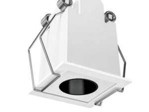 Врізний точковий світильник 3000К 3Вт 40°, 45*45*57.5mm (38*38mm) 1 light recessed, 220V білий/чорний